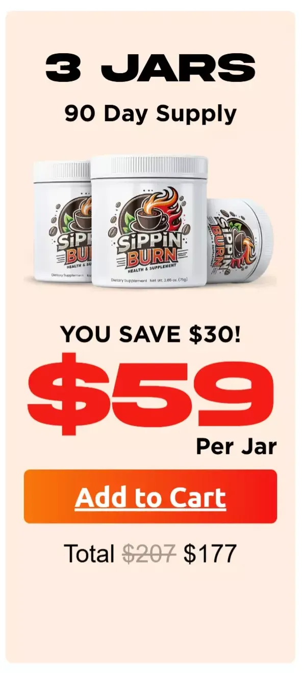 Sippin Burn-3-bottle - order-now-( Ninety Days Supply) - image